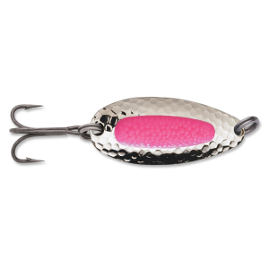 Image of Blue Fox Pixee Spoon | Nickel/Fluorescent Red; 1/4 oz.