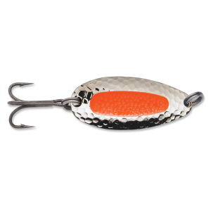 Image of Blue Fox Pixee Spoon | Nickel/Fluorescent Orange; 1/4 oz.