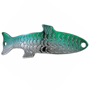 Image of ACME Tackle Phoebe | Silver Nickel Green; 1/4 oz.