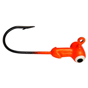 Image of Strike King Mr. Crappie Sausage Head Jig Heads | Fluorescent Orange; 1/16 oz.