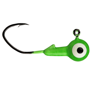 Image of Strike King Mr. Crappie Slab Slasher Jig Heads | Limetreuse; 1/8 oz.