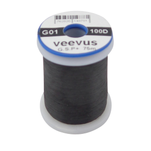 Image of Veevus G.S.P. Thread | Black; 50 Denier