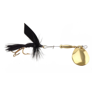 Image of Joe's Flies Super Striker Elite Fly Spinner Lure | Black Gnat; 1/4 oz.