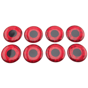 Image of WTP Replacement 3D Molded Stick On Eyes | Red; 3/4 in.