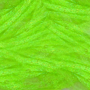 Image of Hareline Dubbin Flat Diamond Braid | Chartreuse