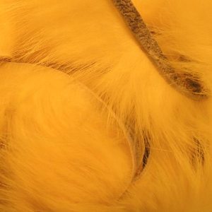 Image of Wapsi Rabbit Zonker Cross-Cut Strips | Yellow (RC006)