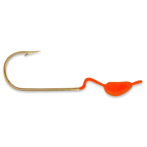 Image of Charlie Brewer's Weedless Crappie Slider Heads | Orange; 1/8 oz.