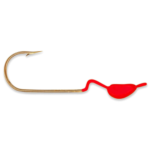 Image of Charlie Brewer's Weedless Crappie Slider Heads | Red; 1/8 oz.