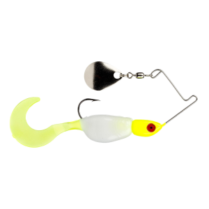 Image of Strike King Mr. Crappie Spin Baby Spinnerbaits | Refrigerator White; 1/8 oz.