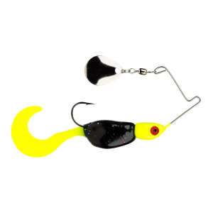 Image of Strike King Mr. Crappie Spin Baby Spinnerbaits | Tuxedo Black; 1/8 oz.