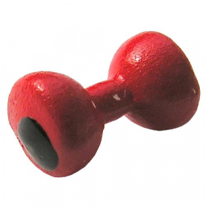 Image of Painted Lead Eyes Dumbbells | Mini; Red