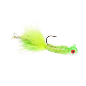 Image of Lindy Fuzz-E Grub Jigs | Lightening Lime; 1/4 oz.