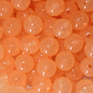 Image of TroutBeads | Peach Roe; 10 mm