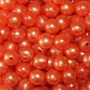 Image of TroutBeads | Orange Pearl; 6 mm