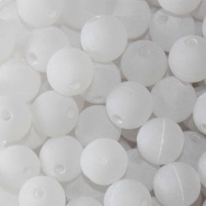 Image of TroutBeads | Snow Roe; 6 mm