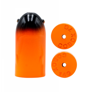 Image of Livingston Lures In-Line Sound Bullet | Hot Orange Black