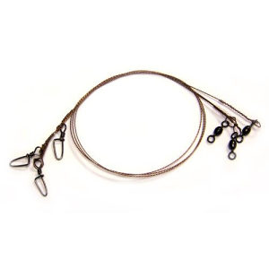 Image of Eagle Claw Wire Micro Leaders | 12 in.; 27 lb.