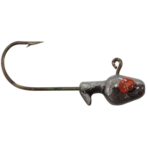 Image of Southern Pro Painted Minnow Heads Jig Heads | Black/Minnow Silver; 1/32 oz.