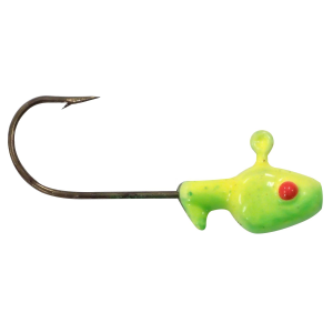 Image of Southern Pro Painted Minnow Heads Jig Heads | Green/Chartreuse; 1/32 oz.