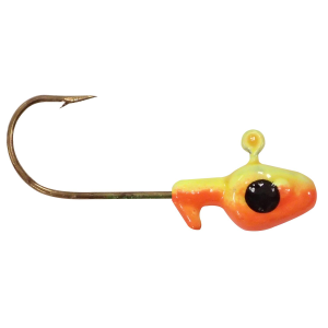 Image of Southern Pro Painted Minnow Heads Jig Heads | Orange/Chartreuse; 1/32 oz.