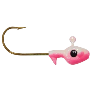 Image of Southern Pro Painted Minnow Heads Jig Heads | Pink/White; 1/16 oz.