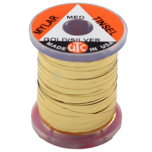 Image of Flat Mylar Two-Tone Gold & Silver Tinsel | Medium (12)