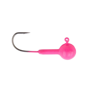 Image of Leland's Lures Crappie Magnet Double Cross Jig Heads | Pink; 1/8 oz.