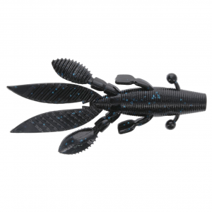 Image of Yamamoto Flappin Hog | Black Large Blue Flake; 3 3/4 in.