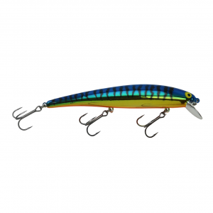 Image of Bomber 15A Long Shallow Diver | Exclusive Color - Gold Blue Tiger; 4 1/2 in.