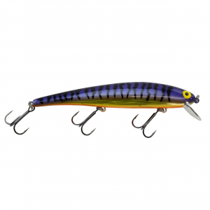 Image of Bomber 15A Long Shallow Diver | Exclusive Color - Gold Purple Tiger; 4 1/2 in.