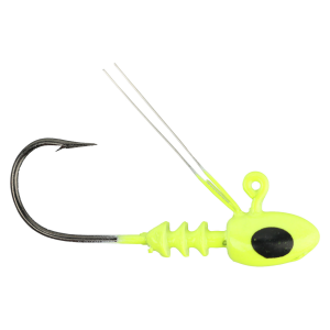 Image of Bobby Garland Mo-Glo BrushOff Jig Heads | Chartreuse Glo; 1/30 oz.