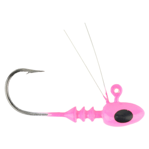 Image of Bobby Garland Mo-Glo BrushOff Jig Heads | Pink Glo; 1/50 oz.