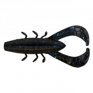 Image of Yamamoto Nuki Bug | Black w/ Blue Flake; 3 1/2 in.