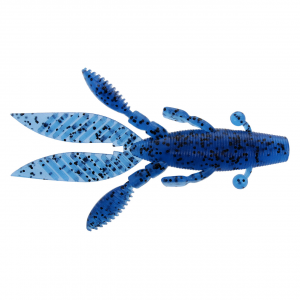 Image of Yamamoto Flappin Hog | Blue w/ Large Black Flake; 4 1/2 in.