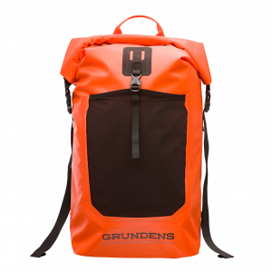 Image of Grundens Bootlegger Roll Top Backpack 30L | Red Orange