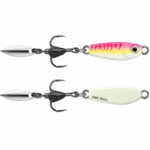 Image of VMC Bladed Bull Spoon | Glow Pink Fire UV; 1/8 oz.