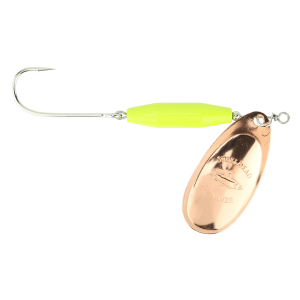 Image of Steelhead Slammer Inline Spinner | Chartreuse - Copper; 3/8 oz.
