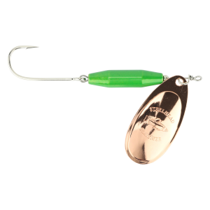 Image of Steelhead Slammer Inline Spinner | Electric Green - Copper; 3/8 oz.