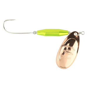 Image of Steelhead Slammer Inline Spinner | Metallic Chartreuse - Copper; 1/4 oz.