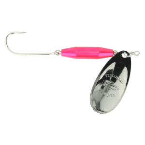 Image of Steelhead Slammer Inline Spinner | Candy Pink - Black Nickel; 1/4 oz.