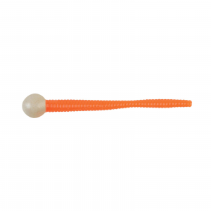 Image of Berkley PowerBait Floating Mice Tails | Pearl White-Fluorescent Orange; 2 in.