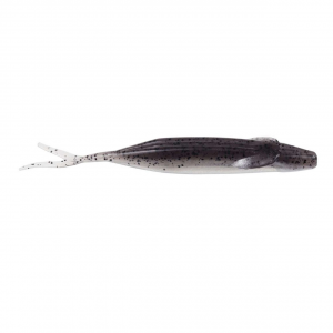 Image of Zoom Winged Fluke | Smoke Pepper Clear; 4 in.