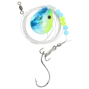 Image of Walleye Nation Creations Double Trouble Blade Harness | Blue Basher