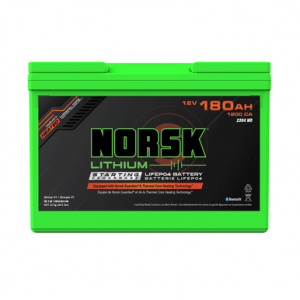 Image of Norsk 12V 180AH LiFePO4 Marine Cranking Battery - Heated