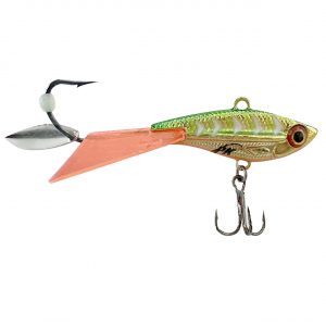 Image of PK Ridge Glider Glide Bait | Fire Tiger Glow; 1 oz.