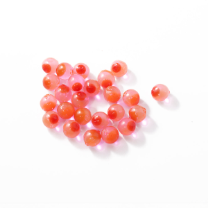 Image of Cleardrift Embryo Soft Beads | Candy Apple / Red Dot; 8 mm