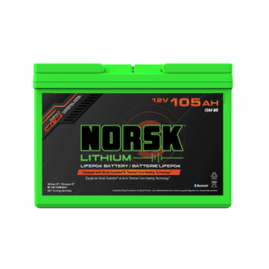 Image of Norsk 12.8V 105AH LiFePO4 Marine Lithium Battery - Heated