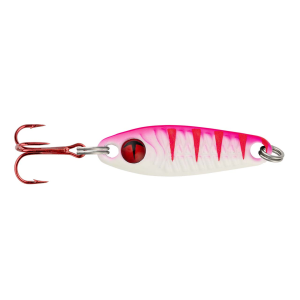 Image of Northland Tungsten Buck-Shot Rattle Spoon | UV Pink Tiger; 1/8 oz.