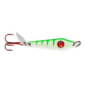 Image of Northland Tungsten Slim Spoon | UV Glo Perch; 1/4 oz.