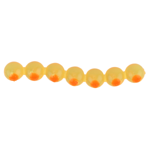 Image of WFO Soft Beads | Chartreuse & Orange; 20 mm